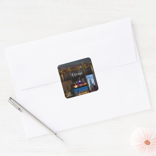 シカゴナイト スクエアシール (封筒)