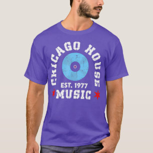 シカゴハウスミュージック1977 EDM DJ Vinyl Tシャツ