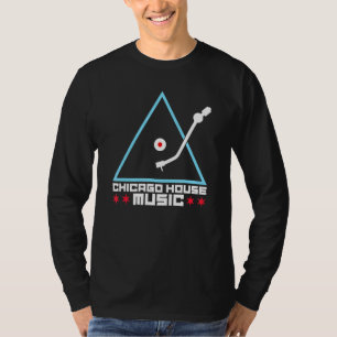 シカゴハウスミュージック – DjターンテーブルヴィンテージEdm Tシャツ