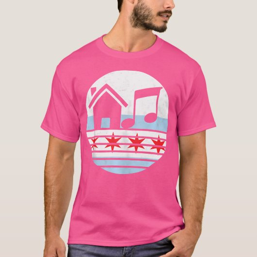 シカゴハウスミュージックDj Edm Tシャツ (正面)