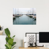 シカゴハーバー – Sailbots at Rest Poster ポスター (ホームオフィス)
