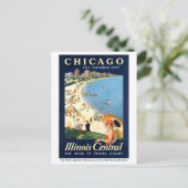 シカゴバケーションシティヴィンテージポスターリミテッド ポストカード (スタンド正面)