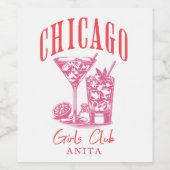 シカゴバチェロレッテ週末 ワインラベル (シングルラベル)