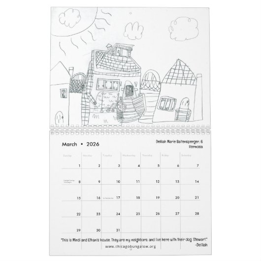 シカゴバンガロー協会の2023カレンダー カレンダー (3月 2026)