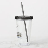 シカゴパーソナライズされたスカイライン アクリルタンブラー (左)