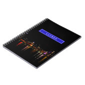 シカゴパーソナライズされたスカイライン ノートブック (左側)