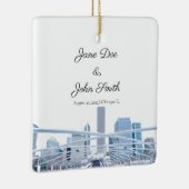 シカゴパーソナライズされた セラミックオーナメント (右)
