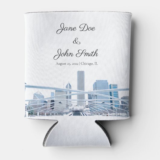 シカゴパーソナライズされた 缶クーラー (正面)