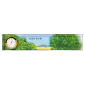 シカゴビーチの湖岸 デスクネームプレート (正面)