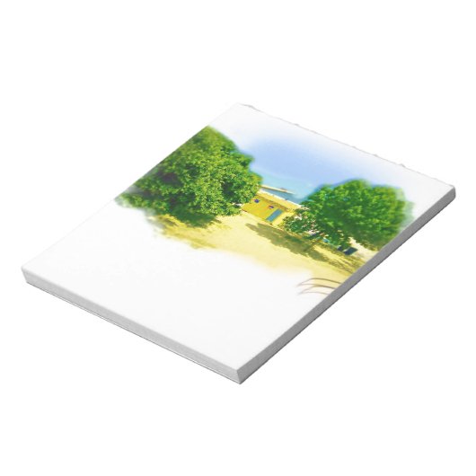 シカゴビーチの湖岸 ノートパッド (回転)