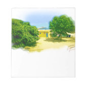 シカゴビーチの湖岸 ノートパッド (正面)