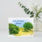 シカゴビーチの湖岸 ポストカード (スタンド正面)