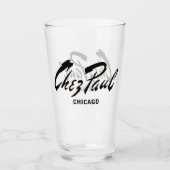 シカゴフランスのシェポールレストラン タンブラーグラス (正面)