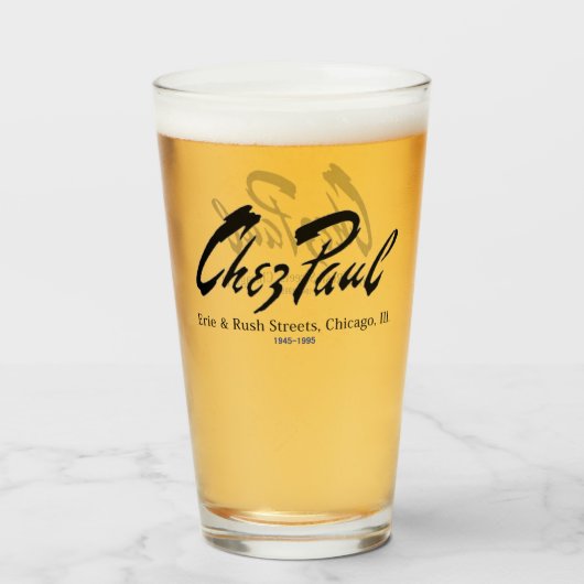 シカゴフランスのシェポールレストラン タンブラーグラス (ドリンク正面)