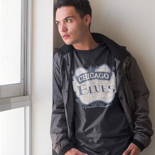 シカゴブルースミュージックヴィンテージTシャツメンズウォメンズンUn Tシャツ