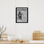 「シカゴブルース」 1915シートミュージックプリント16x20 ポスター (キッチン)