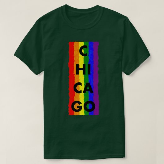 シカゴプライドLGBTQプレミアムTシャツ Tシャツ (デザイン正面)