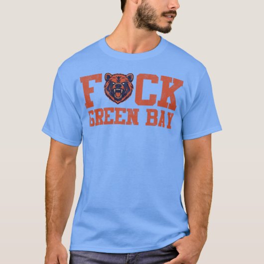 シカゴベアーズ パロディ F ck グリーンベイ FGB M106 Tシャツ (正面)
