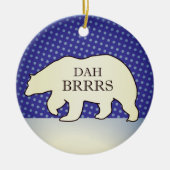 シカゴホおもしろいリデーオーナメント セラミックオーナメント (正面)