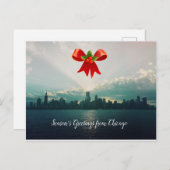 シカゴホリデーポストカードからのシーズンズグリーティング シーズンポストカード (正面/裏面)