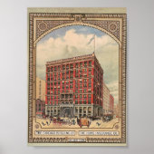 シカゴホーム保険建物ヴィンテージ ポスター (正面)