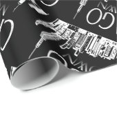 シカゴマイタウンヴィンテージギフト紙 ラッピングペーパー (ロールコーナー)