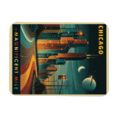 シカゴマグニフィセントマイルヴィンテージ マグネット (横)