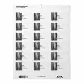 シカゴマディソン通りグレースケールラベル ラベル (フルシート)