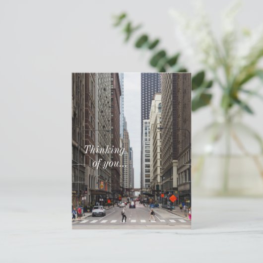 シカゴマディソン通り考えズオブユーハガキ ポストカード (スタンド正面)