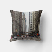 シカゴマディソン通り装飾用クッション クッション (裏面)
