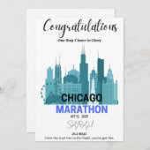 シカゴマラソン2025ランナーギフトおめでとう シーズンカード (正面/裏面)