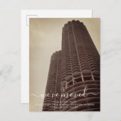 シカゴマリーナタワーズ移動案内はがき 案内ポストカード (正面/裏面)