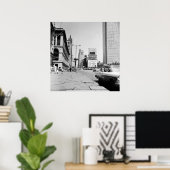 シカゴミシガンアベニュー1963ヴィンテージ写真 ポスター (ホームオフィス)