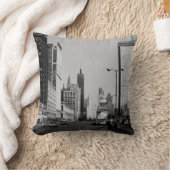 シカゴミシガンアベニュー1964ヴィンテージ写真 クッション (ブランケット)