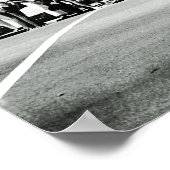 シカゴミシガンアベニュー1971ヴィンテージ写真 ポスター (角)