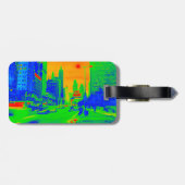 シカゴミシガンアベニュー@ナイト1967ネオンカラフル ラゲッジタグ (裏面横)