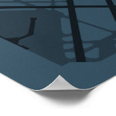 シカゴミッドウェイ空港(MDW)ダイアグラムポスター ポスター (角)