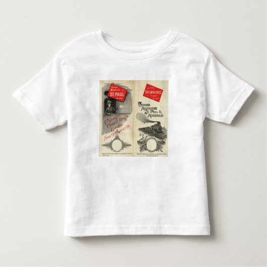 シカゴミルウォーキーおよびセントポールの鉄道 トドラーTシャツ (正面)