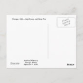 シカゴライトハウス ポストカード (裏面)
