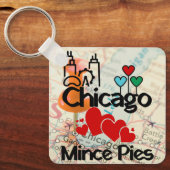 シカゴラブミンスパイズシティスケープ キーホルダー (正面)