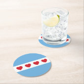 シカゴラブ |コースター |紙 ラウンドペーパーコースター (インサイチュ)