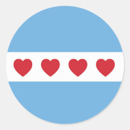 シカゴラブ |ステッカー |丸 ラウンドシール