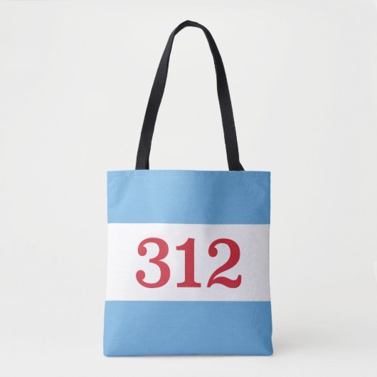 シカゴラブ |バッグ |トート |市外局番312 トートバッグ (正面)