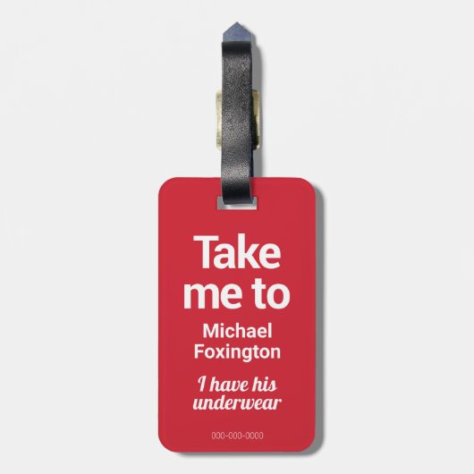 シカゴラブ |荷物タグ |おもしろいカスタム ラゲッジタグ (裏面縦)