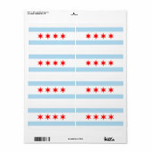 シカゴラベル国旗 ラベル (フルシート)