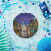 シカゴリバーアットサンセット ペーパープレート (パーティー)