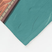 シカゴリバースカイラインヴィンテージトラベル フリースブランケット (角)