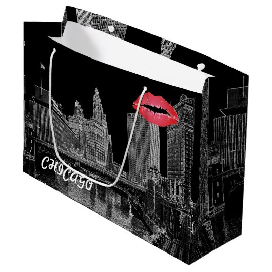 シカゴリバー1967リグリー建物サンタイムズビル ラージペーパーバッグ (正面アングル)