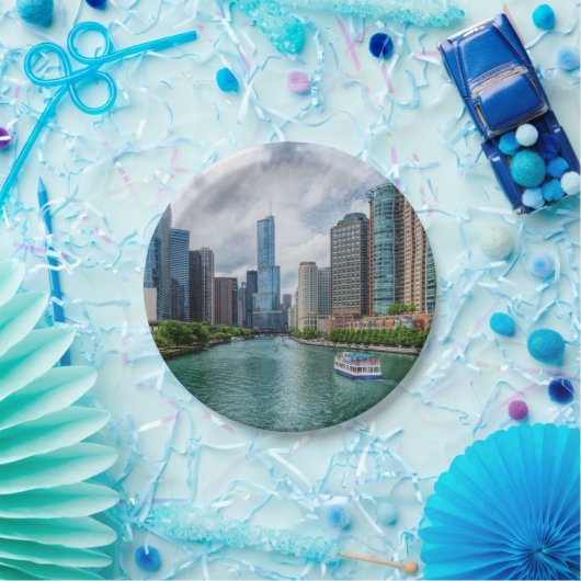 シカゴリバー&トランプタワー ペーパープレート (パーティー)