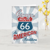 シカゴルート66ヴィンテージアメリカイリノイ カード (黄色い花)